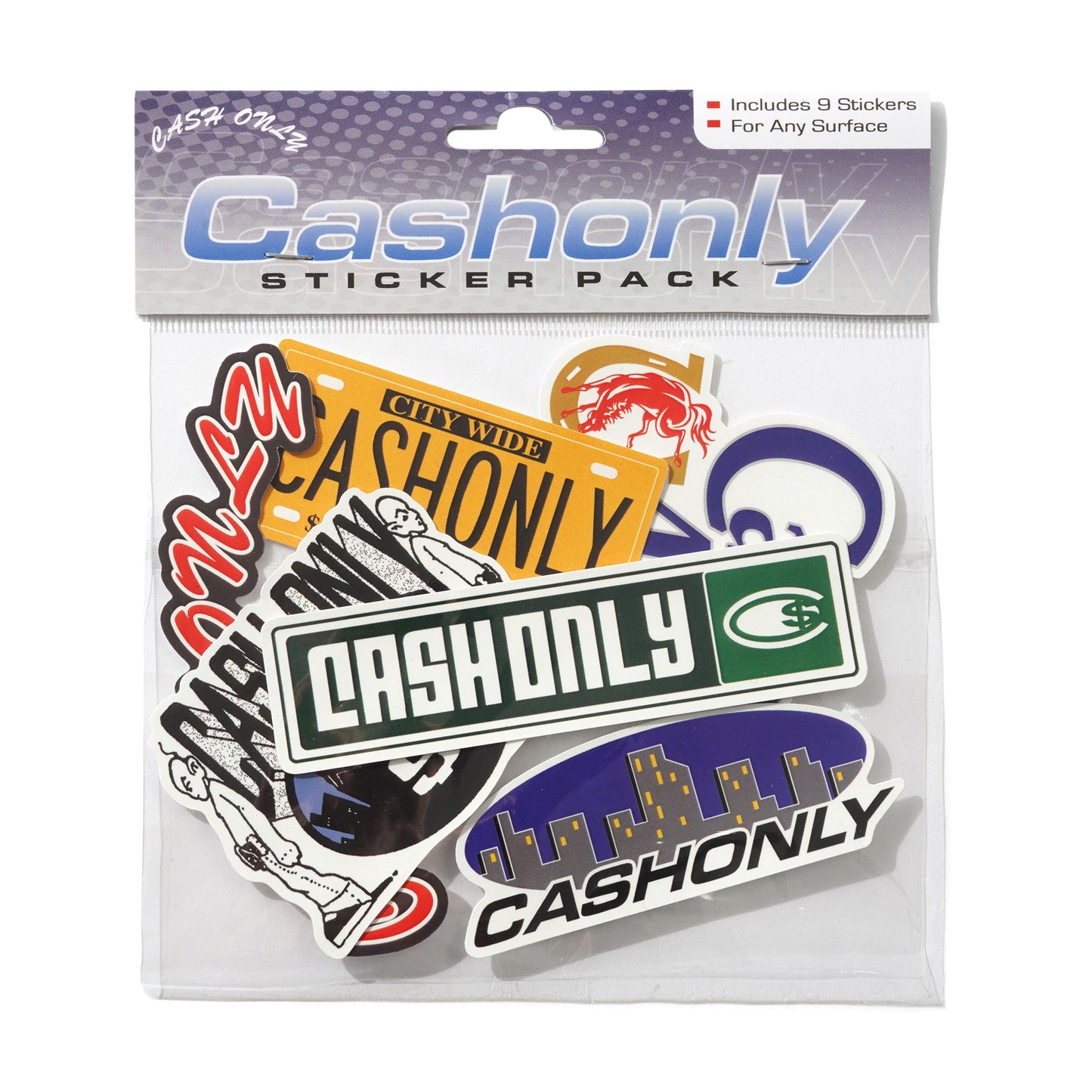 Cash Only Drop 14 Sticker Pack - Assorted