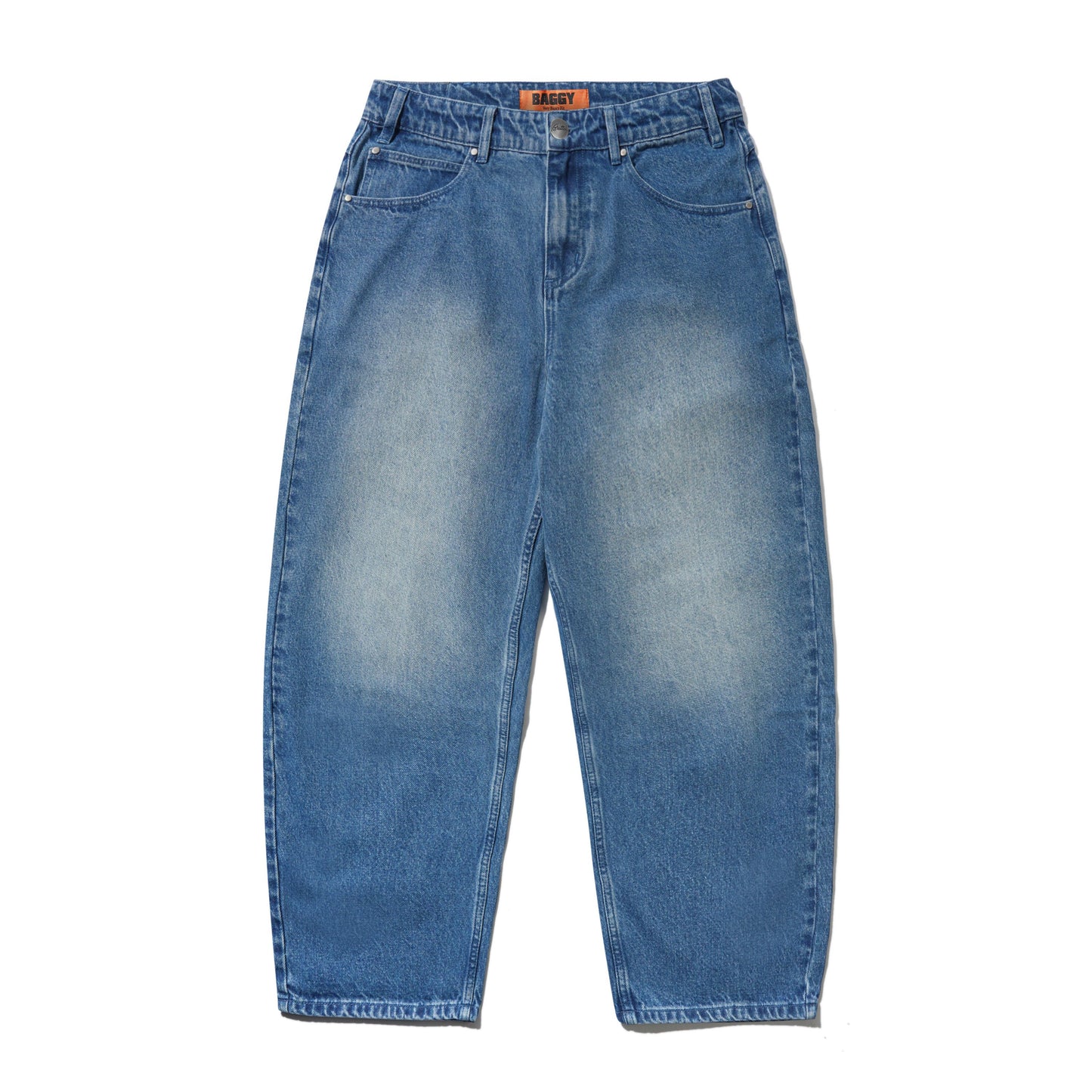 Butter Goods Drummer Baggy Denim Jeans - Stone Wash Blue