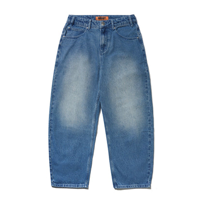 Butter Goods Drummer Baggy Denim Jeans - Stone Wash Blue