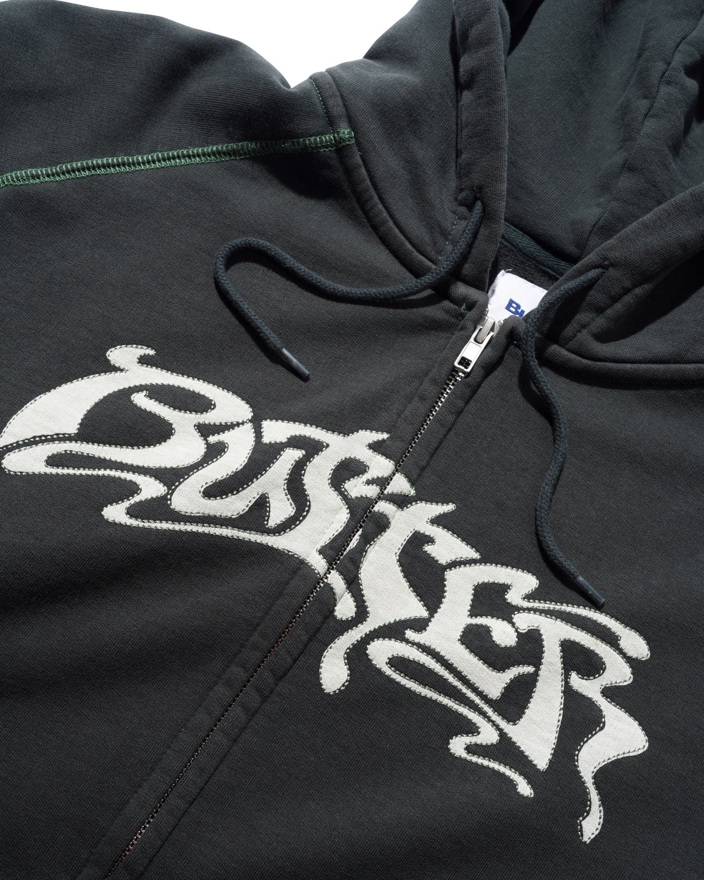 Butter Goods Drummer Zip Up Hoodie - Washed Black