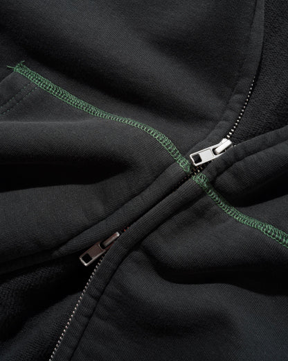 Butter Goods Drummer Zip Up Hoodie - Washed Black
