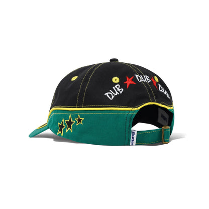 Butter Goods Dub 6 Panel Cap - Black/Green