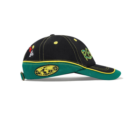 Butter Goods Dub 6 Panel Cap - Black/Green