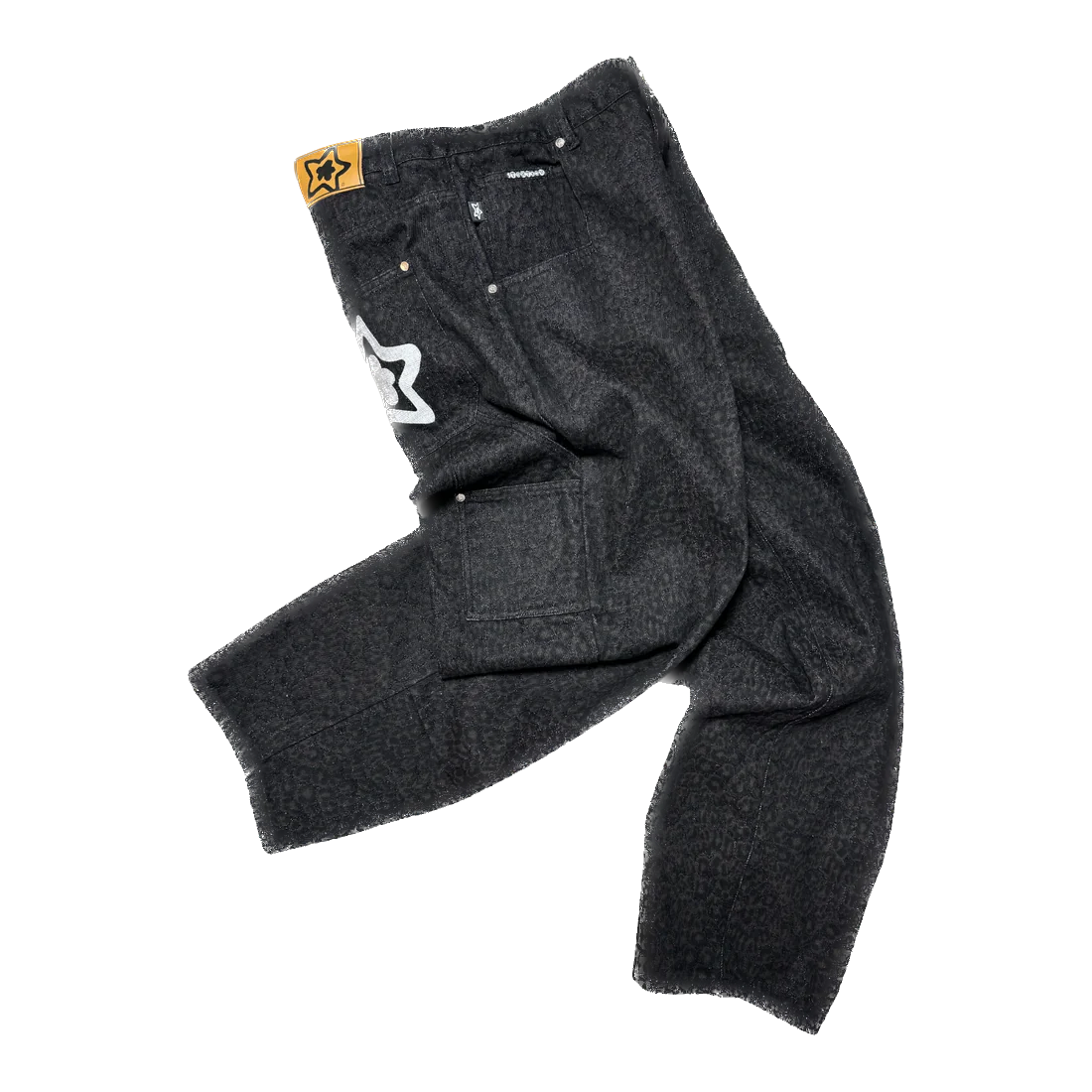 Star Team Leopard Star Jeans - Black – Ninetimes Skateshop