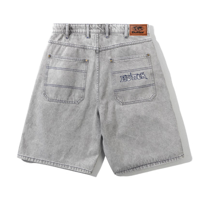 Butter Goods Encounter Denim Shorts - Washed Soft Grey