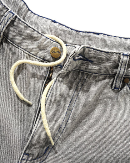 Butter Goods Encounter Denim Shorts - Washed Soft Grey