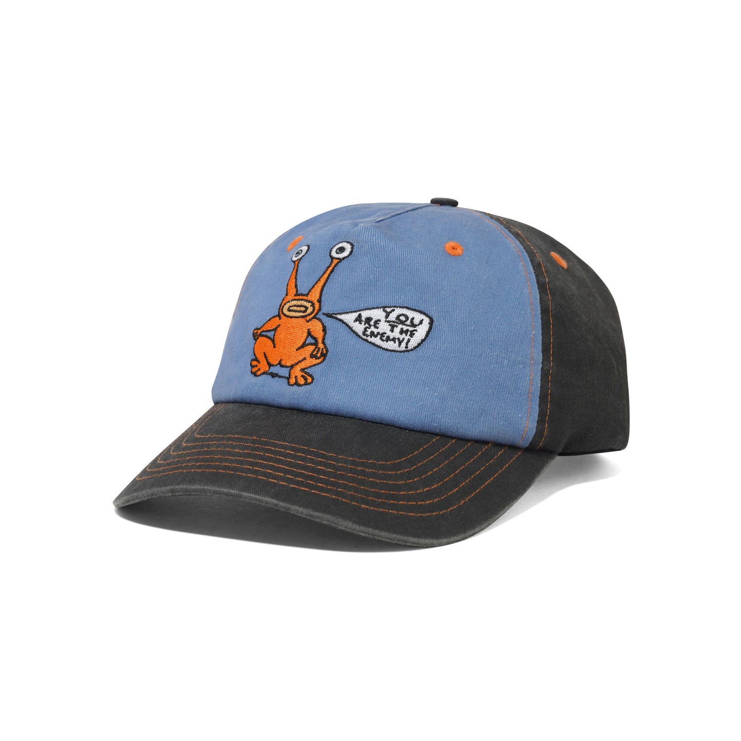Butter Goods x Daniel Johnston Enemy 5 Panel Cap - Black/Slate