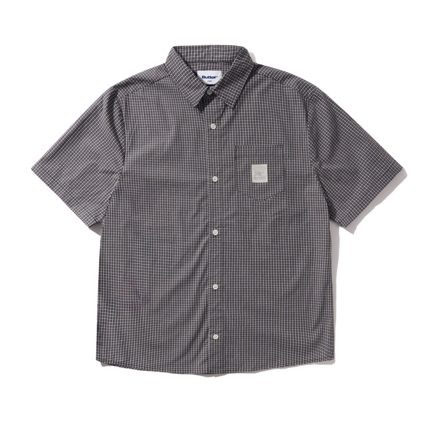 Butter Goods Equipment Button Up Shirt - Black/Grey