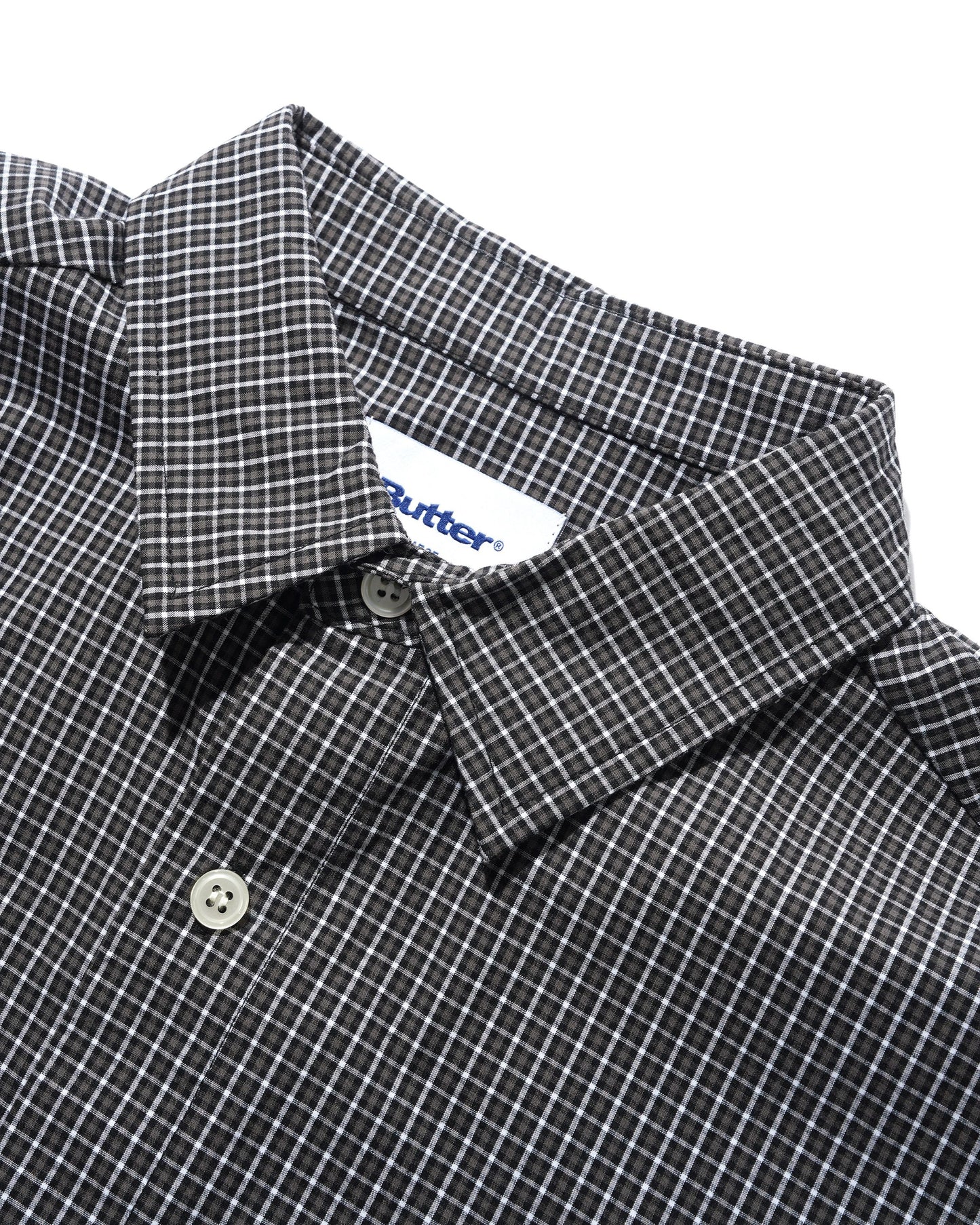 Butter Goods Equipment Button Up Shirt - Black/Grey