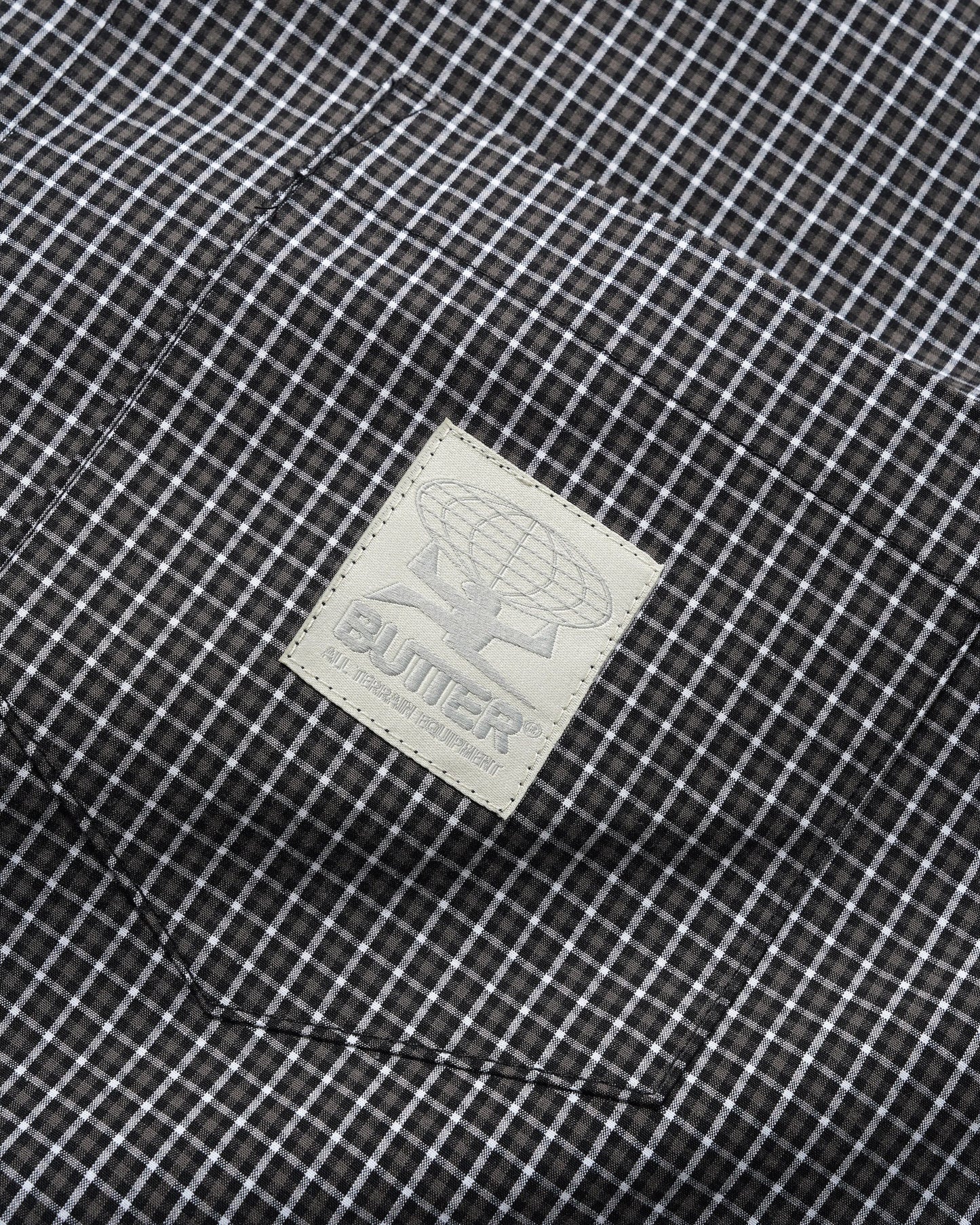 Butter Goods Equipment Button Up Shirt - Black/Grey