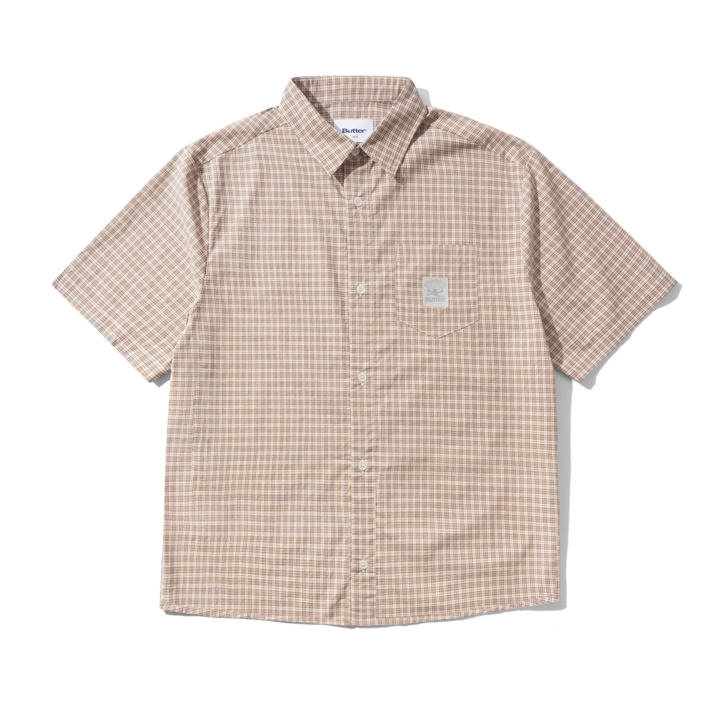 Butter Goods Equipment Button Up Shirt - Tan/Mustard