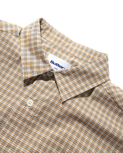 Butter Goods Equipment Button Up Shirt - Tan/Mustard