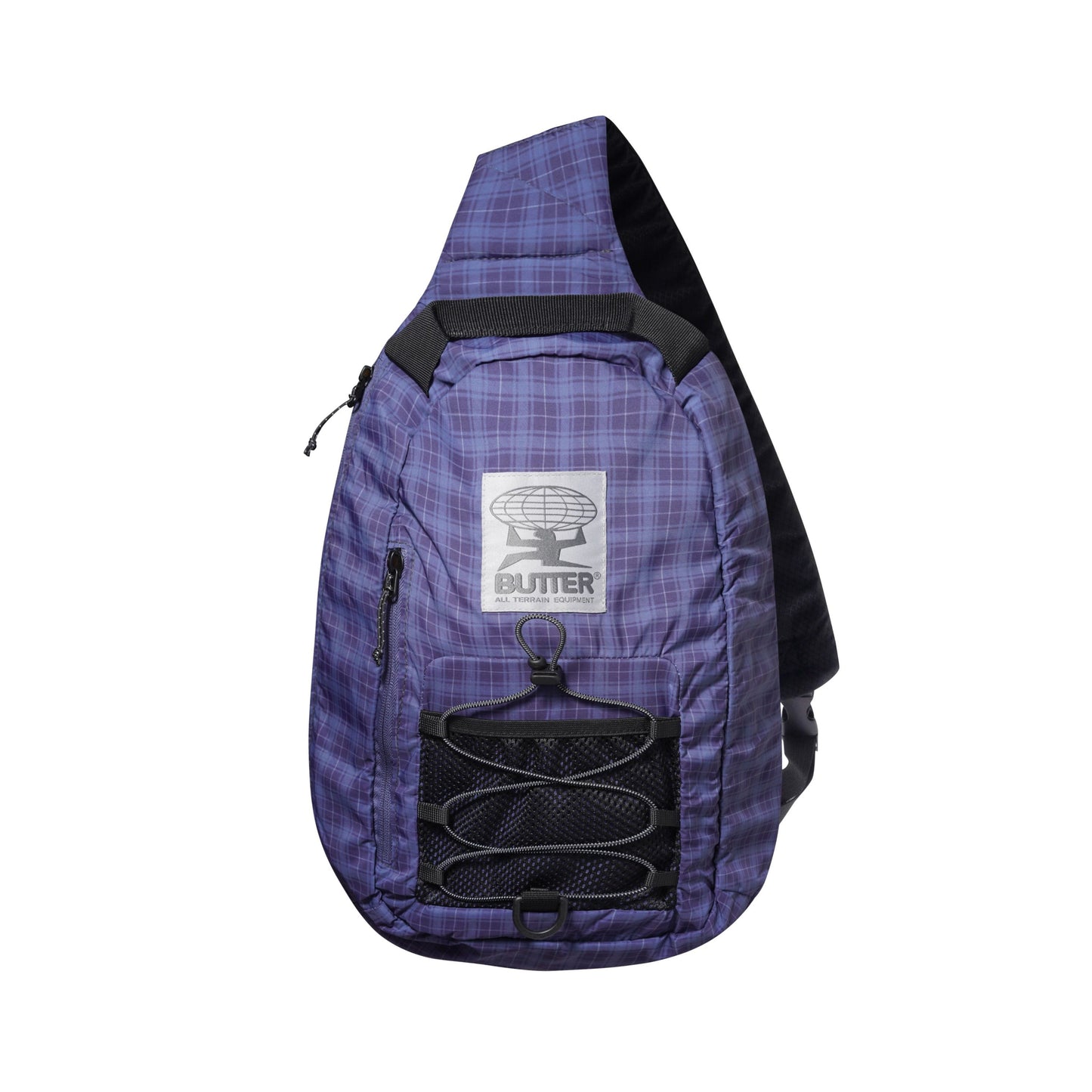 Butter Goods Express Shoulder Bag - Navy Plaid