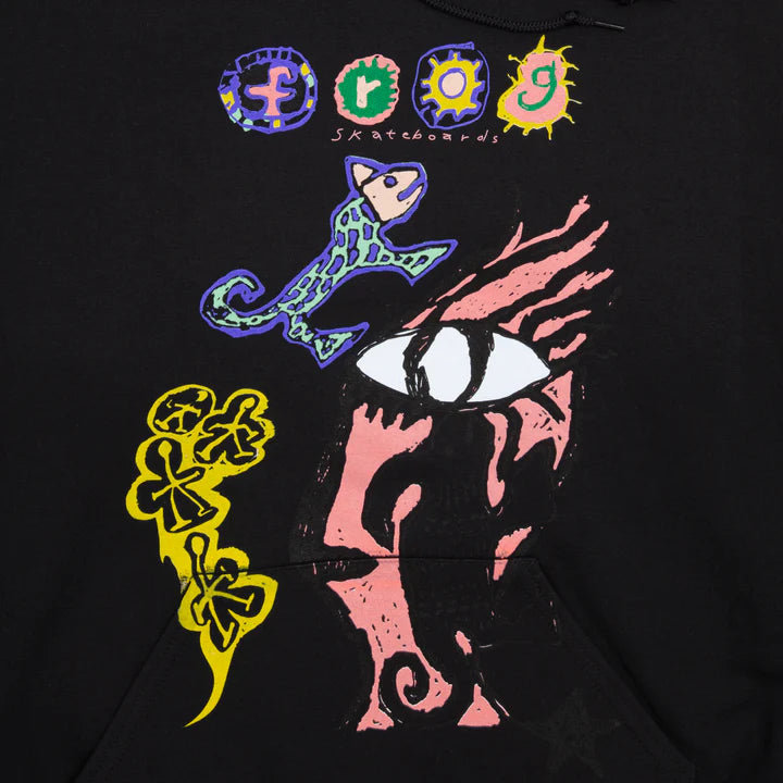 Frog Breath Of Stars Hoodie - Black