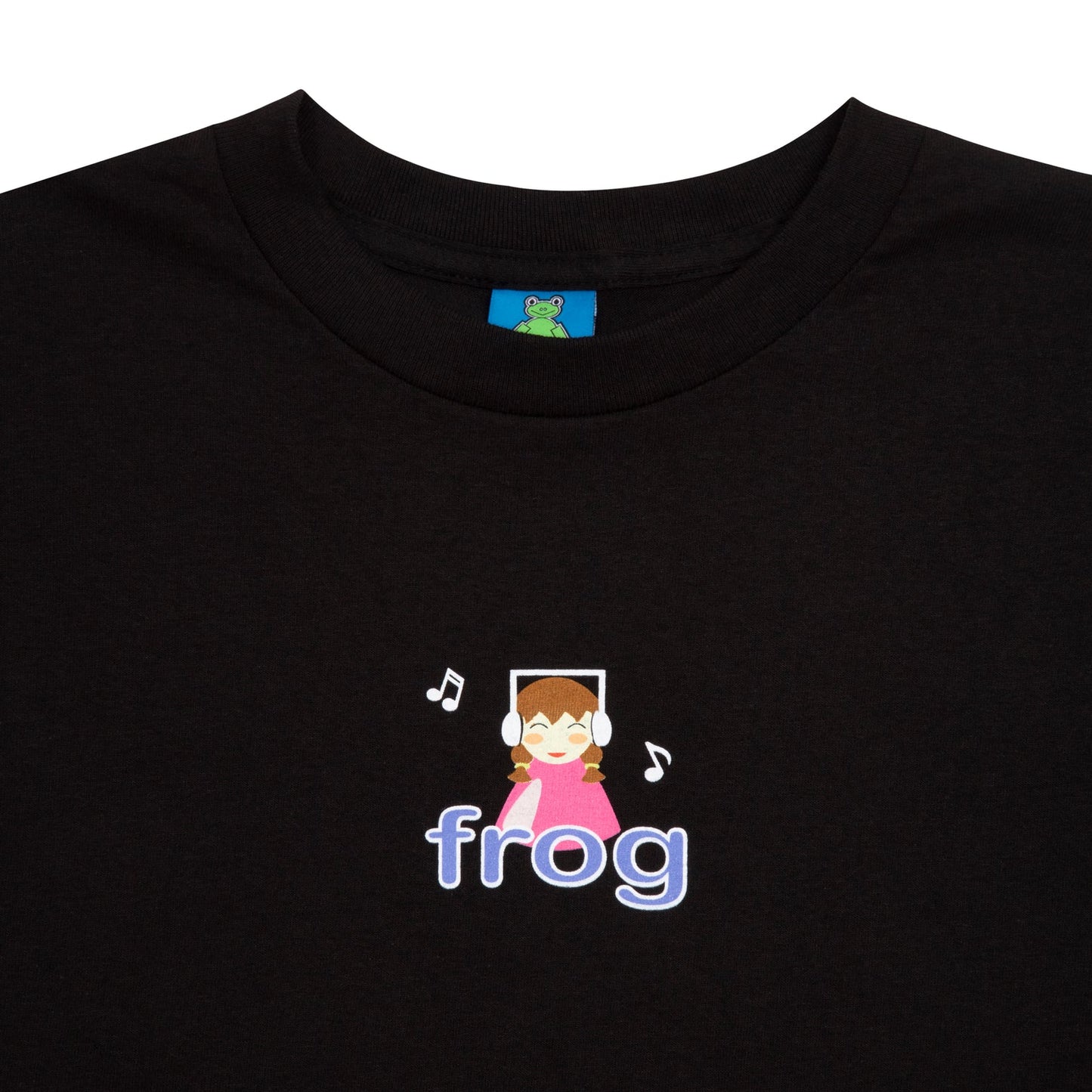 Frog I'm Not Listening Tee - Black