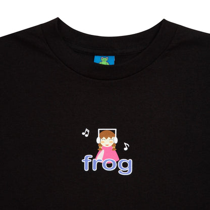 Frog I'm Not Listening Tee - Black