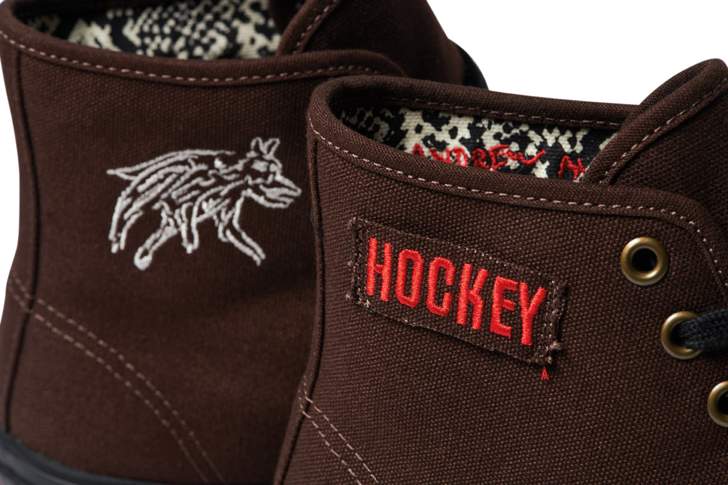 Vans X Hockey Skate Authentic High Andrew Allen - Brown