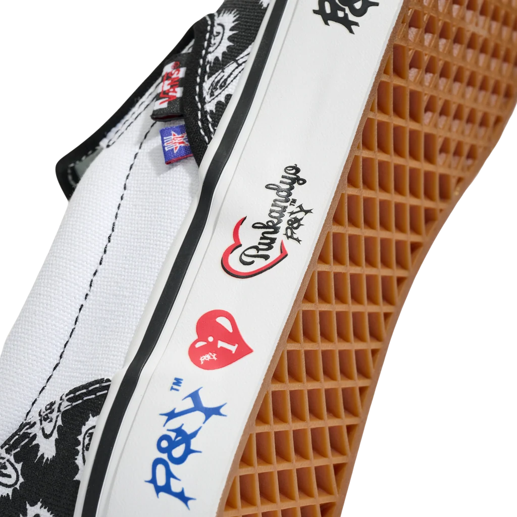 Vans X PUNKANDYO Skate Slip-On - Black/White