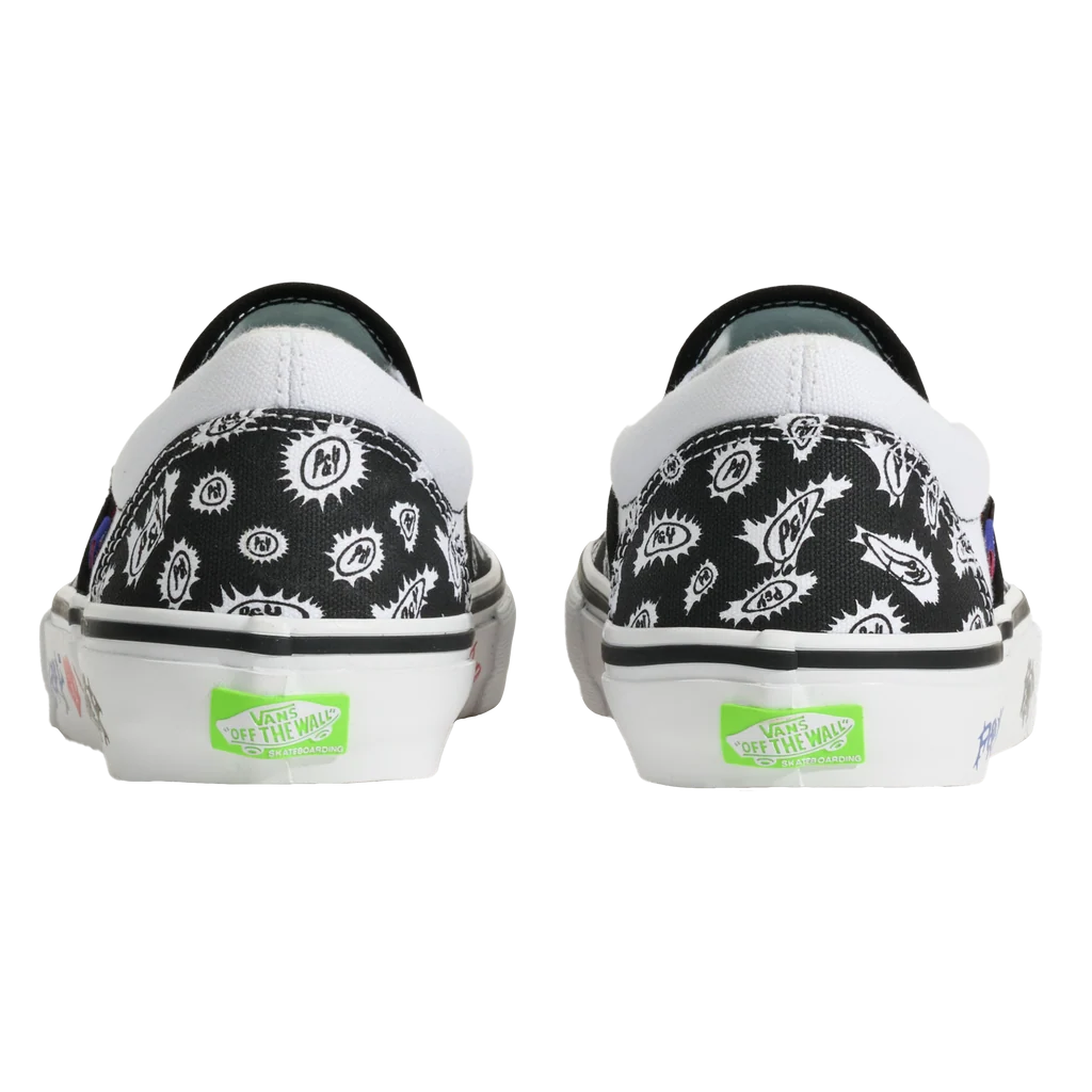 Vans X PUNKANDYO Skate Slip-On - Black/White