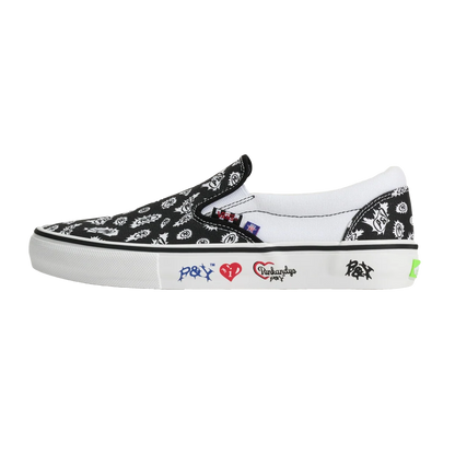 Vans X PUNKANDYO Skate Slip-On - Black/White