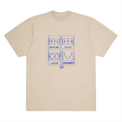 Quartersnacks Sports Tee - Sand