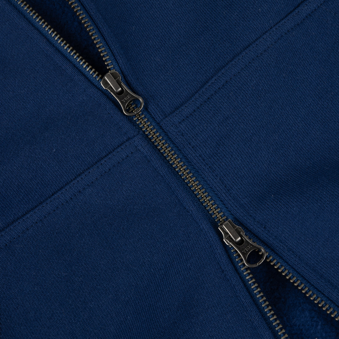 Dime Classic Small Logo Zip Hoodie - Midnight Navy