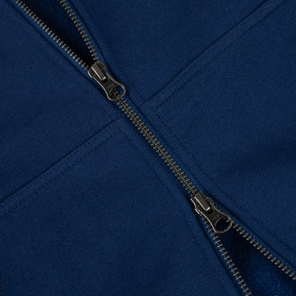Dime Classic Small Logo Zip Hoodie - Midnight Navy