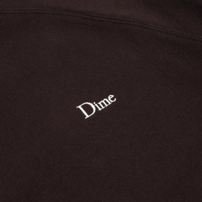 Dime Classic Small Logo Crewneck - Dark Brown