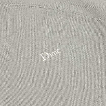 Dime Classic Small Logo Zip Hoodie - Iron