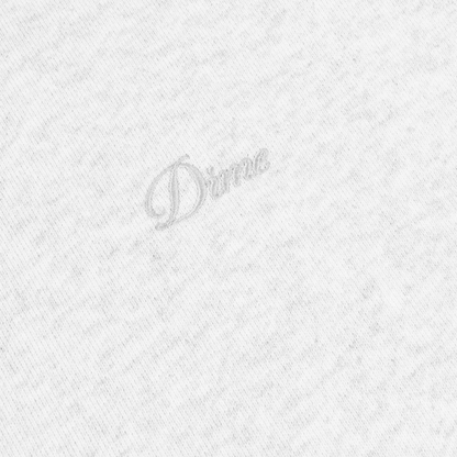 Dime Cursive Small Logo Heavyweight Zip Hoodie - Ash