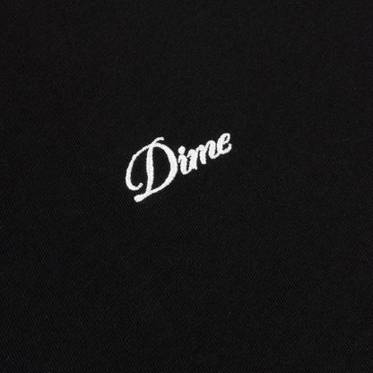 Dime Cursive Small Logo Crewneck - Black