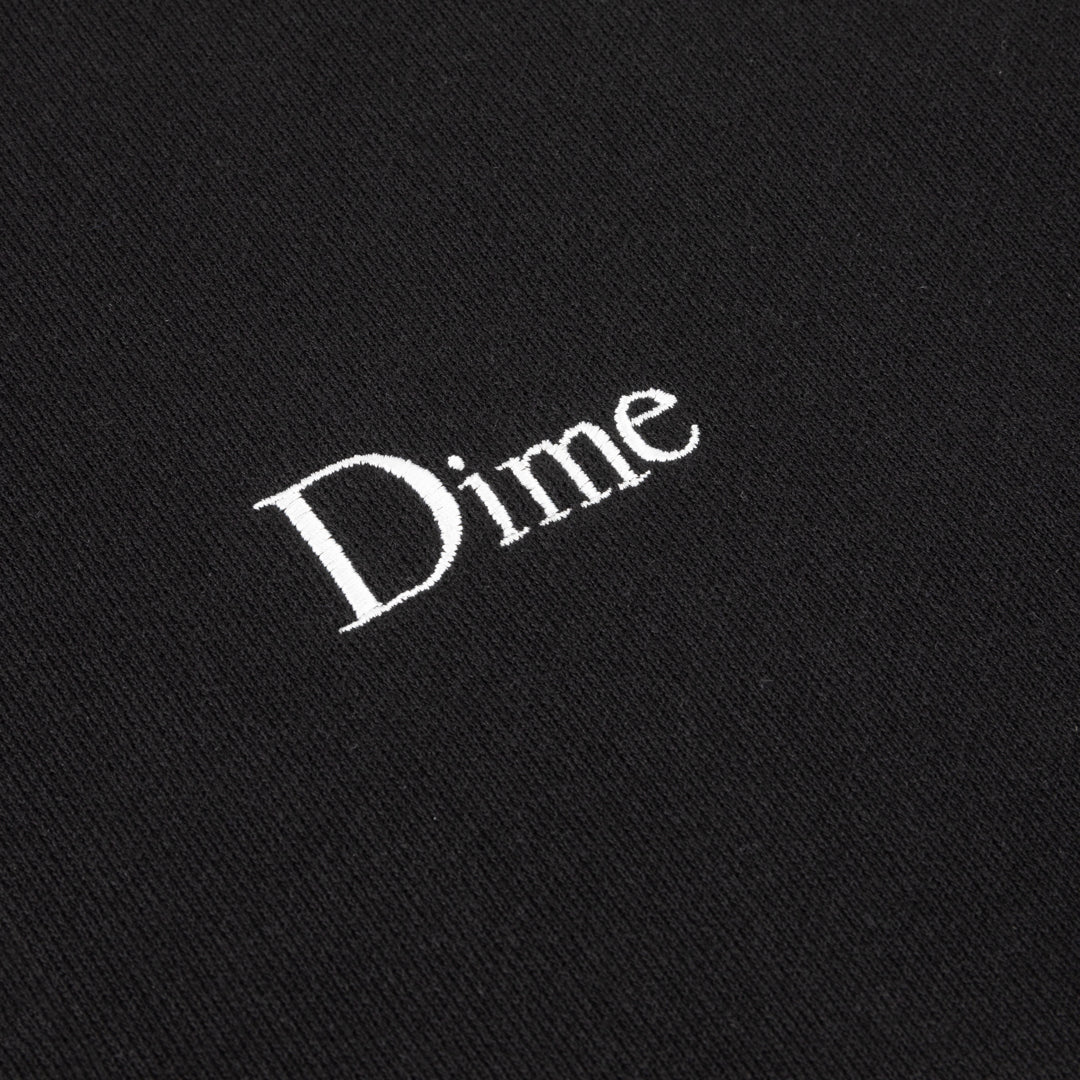 Dime Classic Small Logo Zip Hoodie - Black