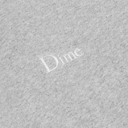 Dime Classic Small Logo Crewneck - Heather Gray
