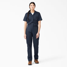 Load image into Gallery viewer, Dickies Women&#39;s Short Sleeve Coveralls - Dark Navy