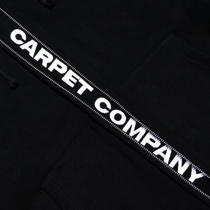 Carpet Company Fake Zip Hoodie - Black