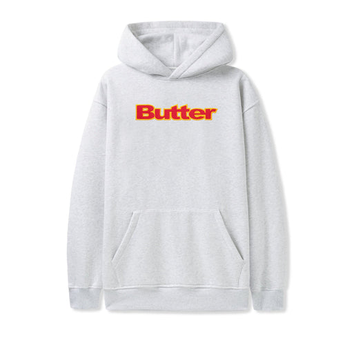 Butter Goods Felt Logo Applique Hoodie - Ash