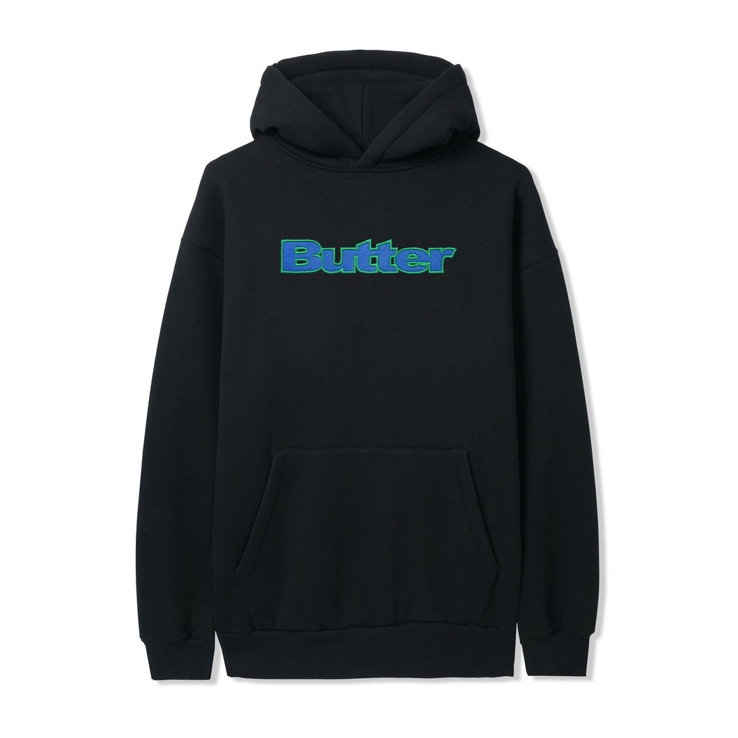 Butter Goods Felt Logo Applique Hoodie - Black