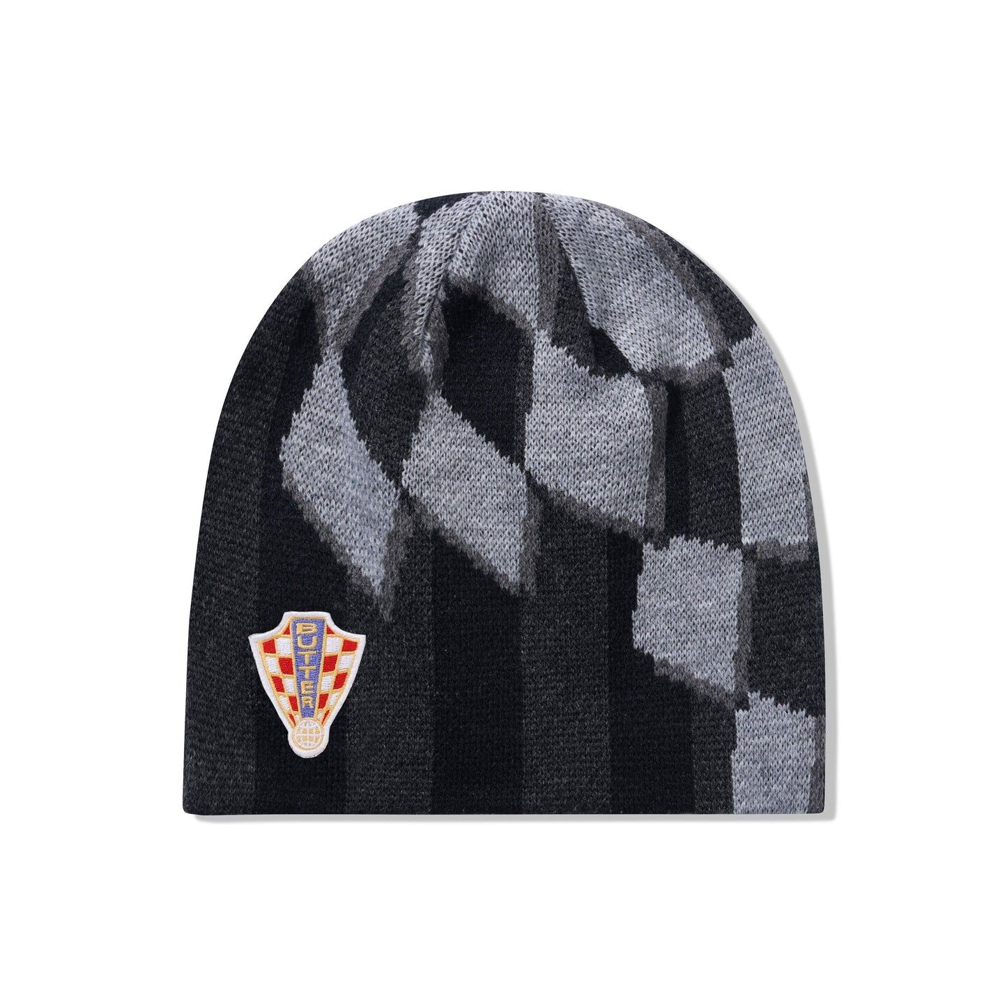 Butter Goods Flag Skully Beanie - Black