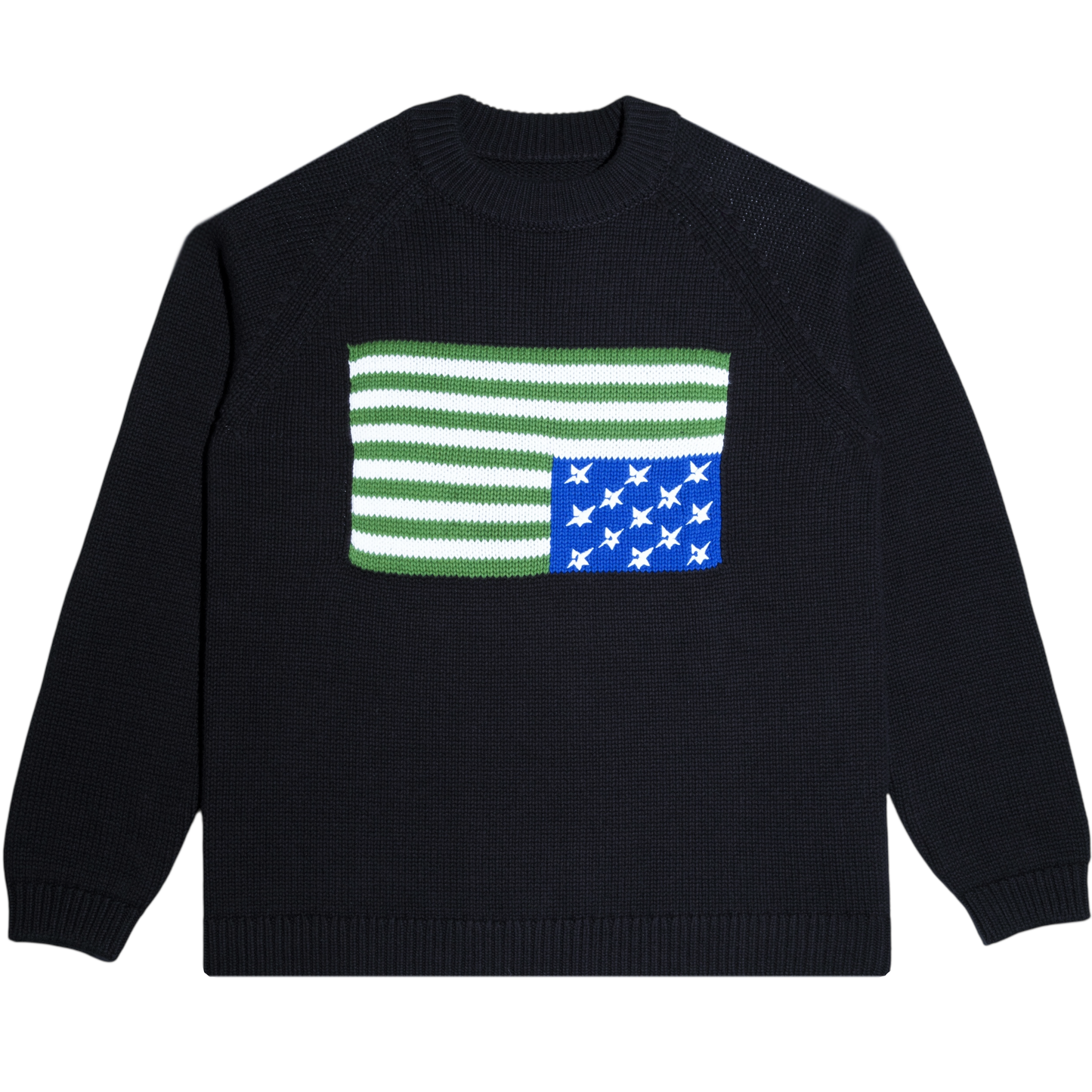 Carpet Company Flag Woven Sweater - Black