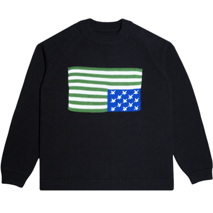 Carpet Company Flag Woven Sweater - Black
