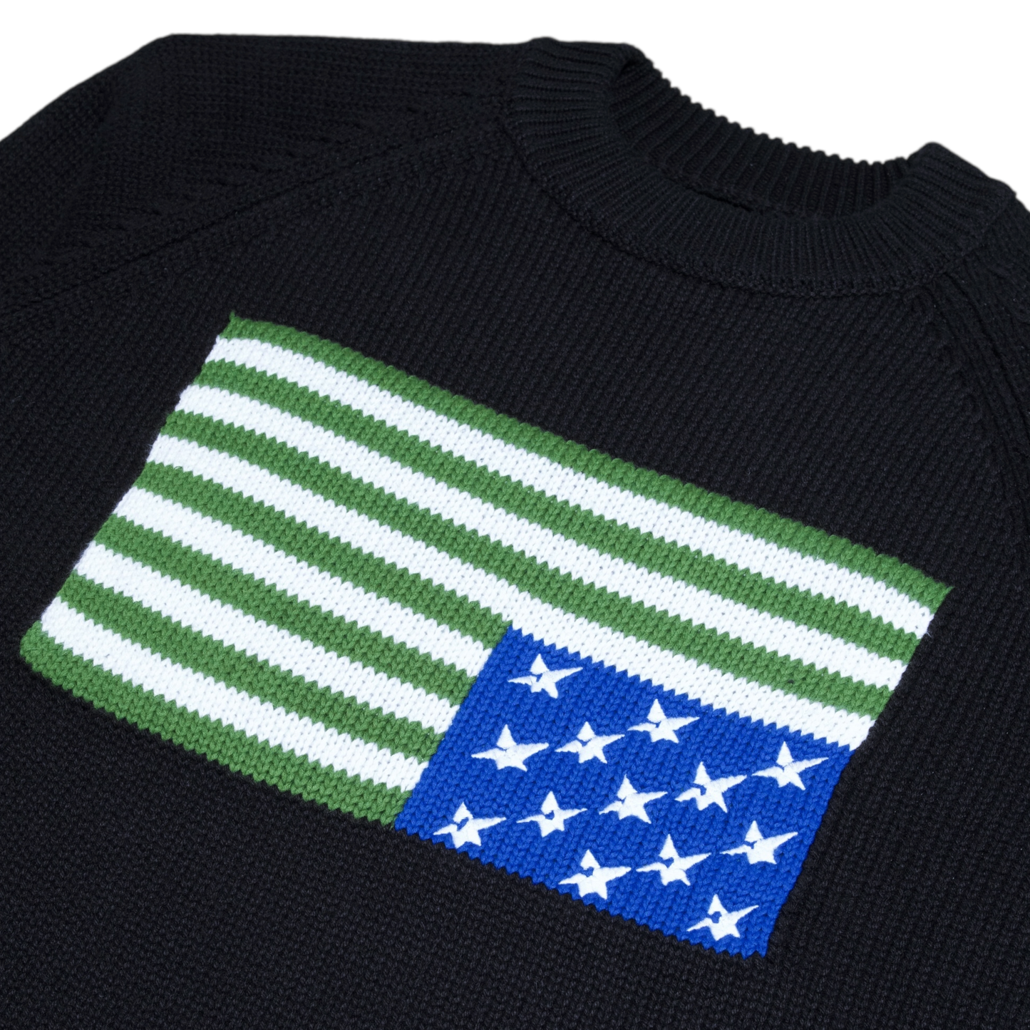 Carpet Company Flag Woven Sweater - Black