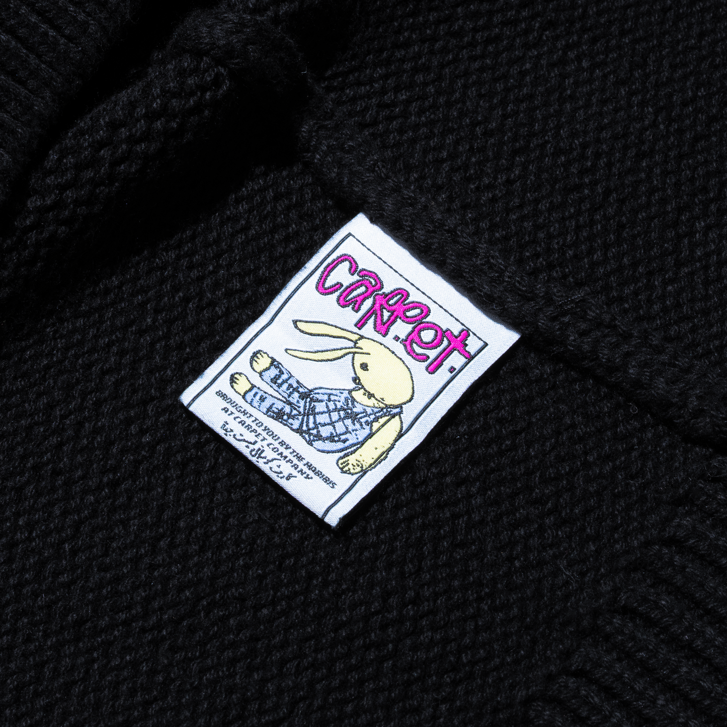 Carpet Company Flag Woven Sweater - Black