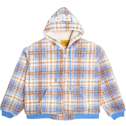 Carpet Company Fleece Hoodie - Blue Plaid