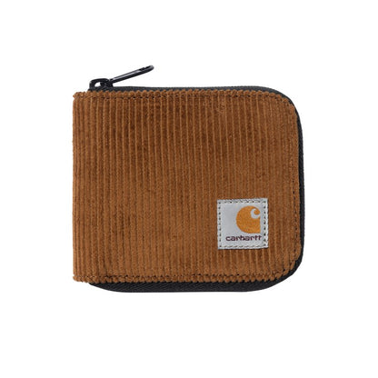 Carhartt WIP Flint Zip Wallet - Deep Hamilton Brown