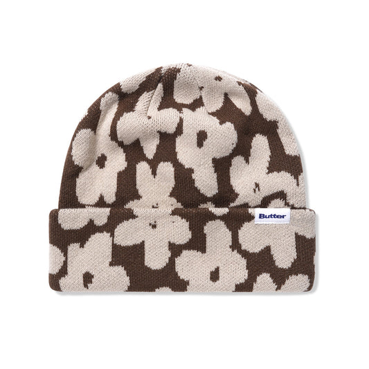 Butter Goods Floral Beanie - Brown