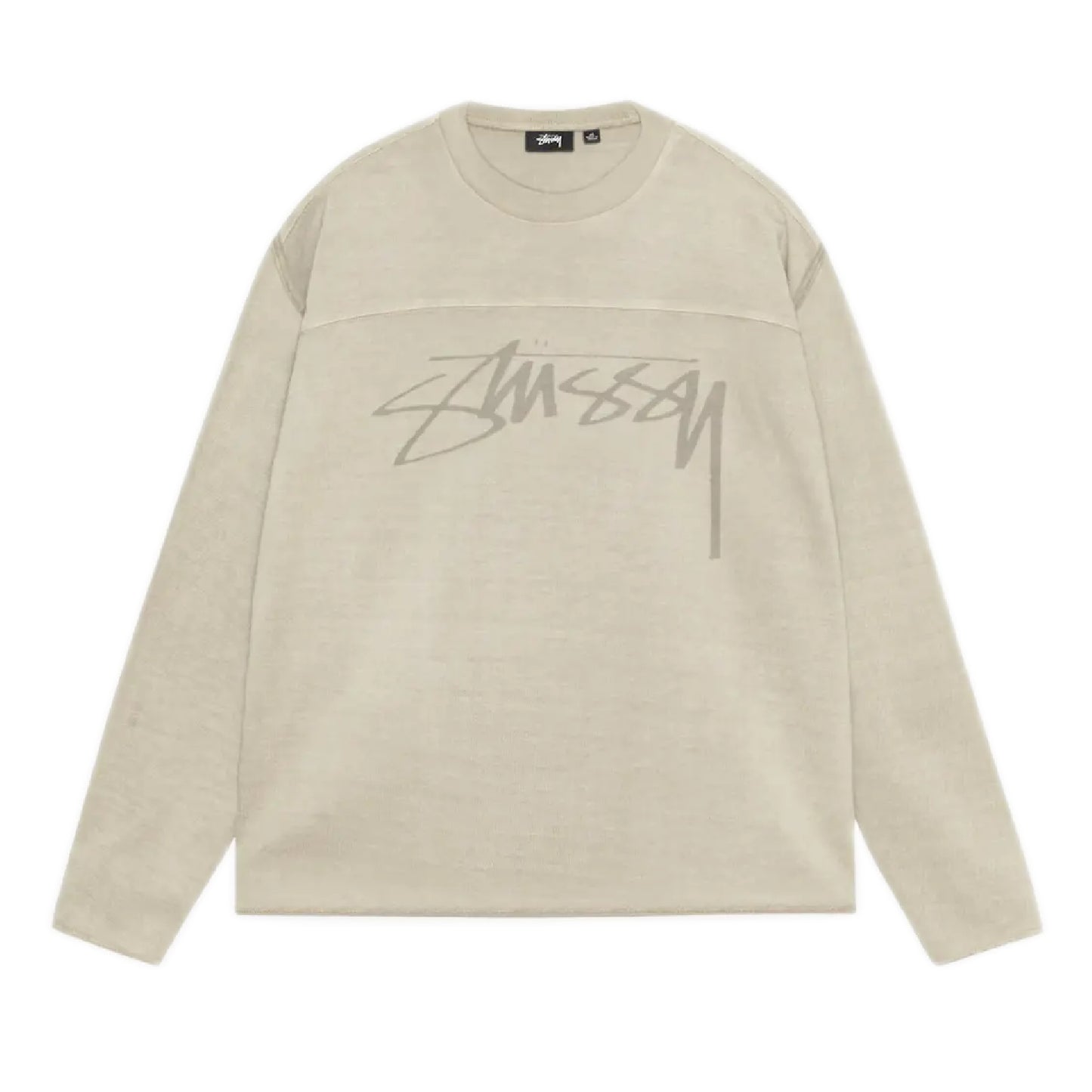 Stussy Football Crewneck Pigment Dyed - Sand