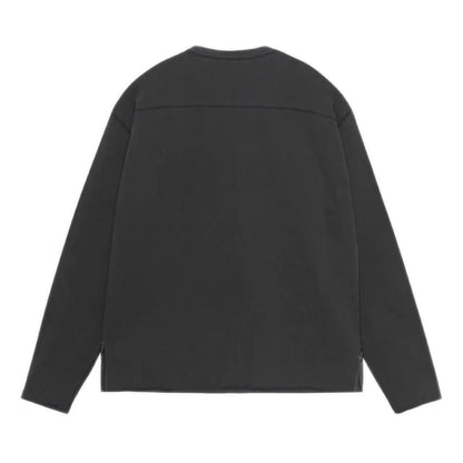 Stussy Football Crewneck Pigment Dyed - Washed Black