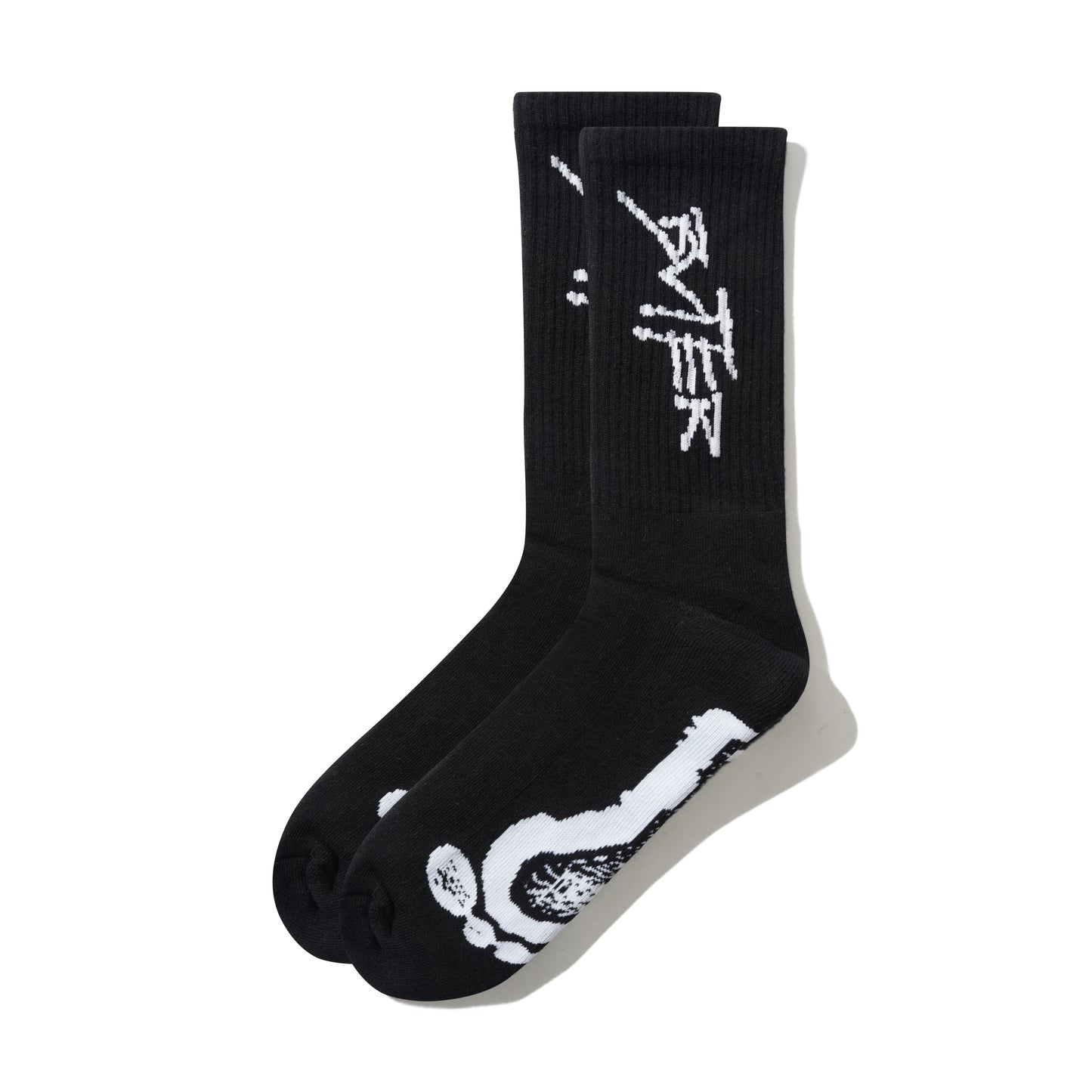Butter Goods Footprints Socks - Black
