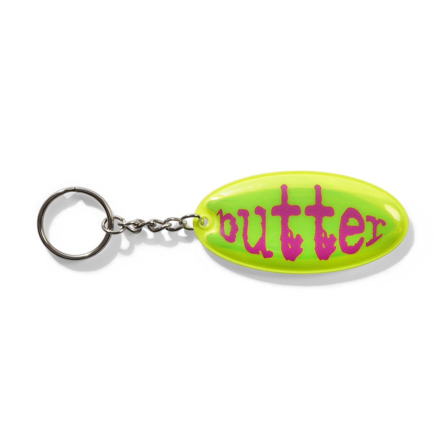 Butter Goods Frenzy Reflective Key Chain - Safety Yellow