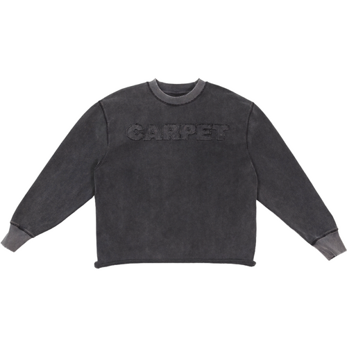 Carpet Company Freyed Sweater - Washed Black